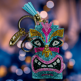 BLUE TIKI KEY CHAIN - EXCLUSIVE