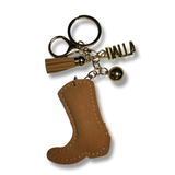 DALLAS Fun fur & Rhinestone Cowboy/girl Boot Key chain-Exclusive