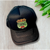 DALLAS Limited Edition EWING OIL BLACK TRUCKER CAP-Exclusive