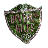 Beverly Hills Rhinestone Baseball Cap Hot Pink - Exclusive