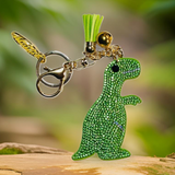 GREEN DINO KEY CHAIN