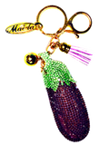 EGGPLANT KEY CHAIN - EXCLUSIVE