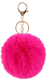 FLAMINGO KEY CHAIN WITH POM POM