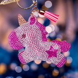 PINK UNICORN KEY CHAIN