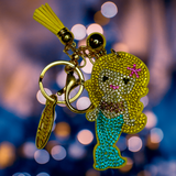 MERMAID BLONDE HAIR KEY CHAIN