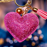 PINK HEART KEY CHAIN