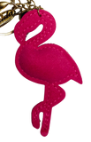 FLAMINGO KEY CHAIN WITH POM POM