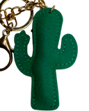 DARK GREEN CACTUS KEY CHAIN