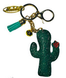 DARK GREEN CACTUS KEY CHAIN